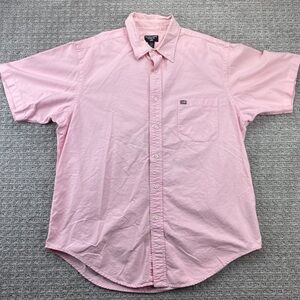 Ralph Lauren Jeans Co. Shirt Men Large L Pink Cotton Casual Button Up Pocket
